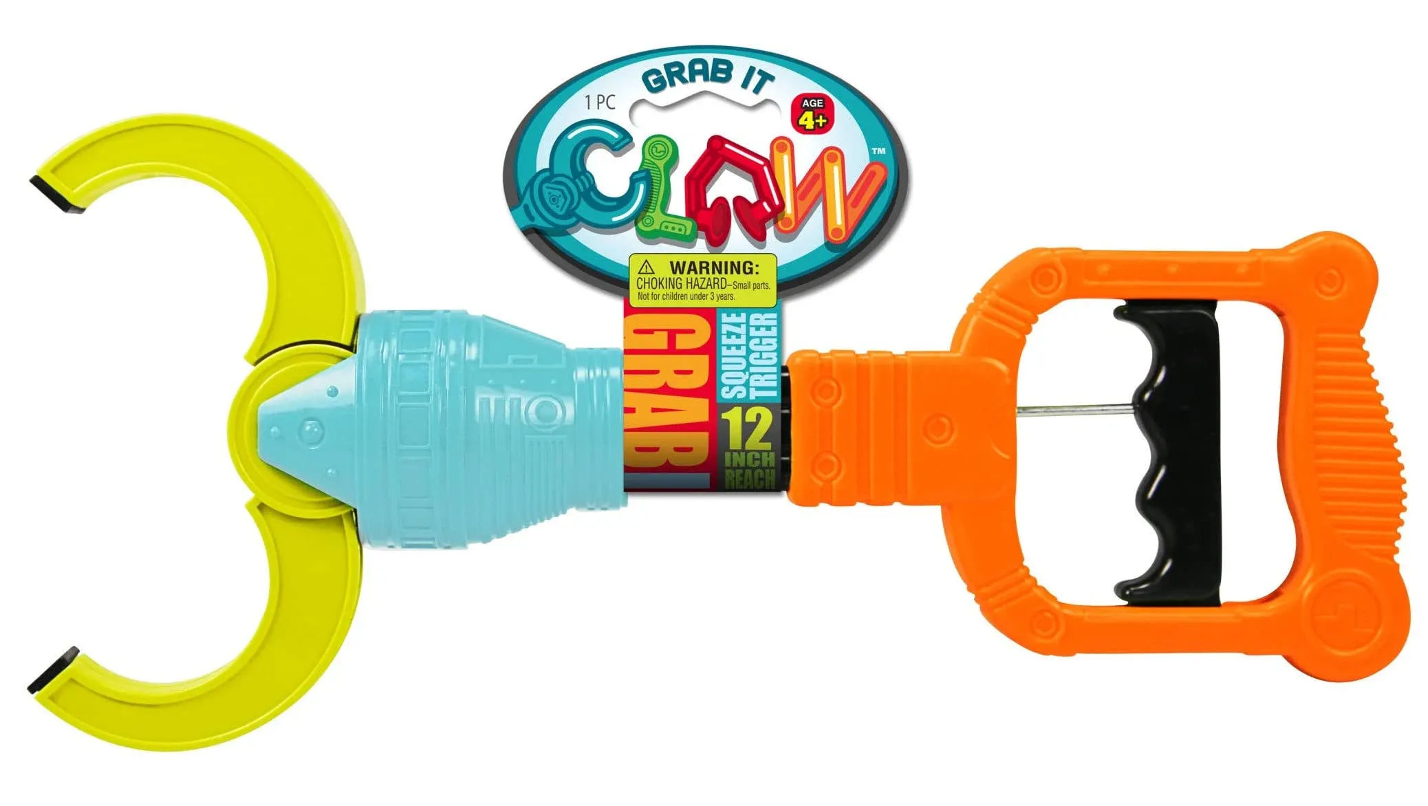 JA-RU Grab It 12 Inch Claw Grabber Toy (1 Grabber Toy). Plastic Robot Claw Grabbing Toys for Kids. Hand Eye Coordination Learning Toy. Toy Pickup Interactive Playtime Tool. Party Favor. 5617-1