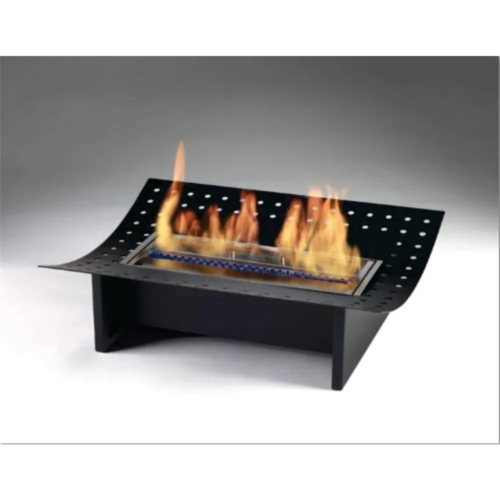 Eco-Feu Insert XL Bio Ethanol Fireplace, Matte Black