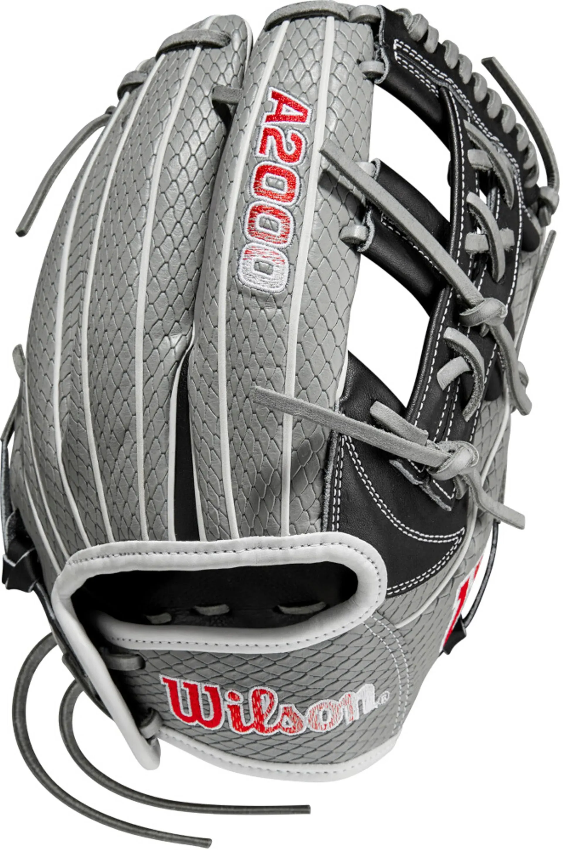 WILSON 2023 A2000® FP75SS Fastpitch Glove - 11.75", Right Hand Throw, Infield, Grey/Black