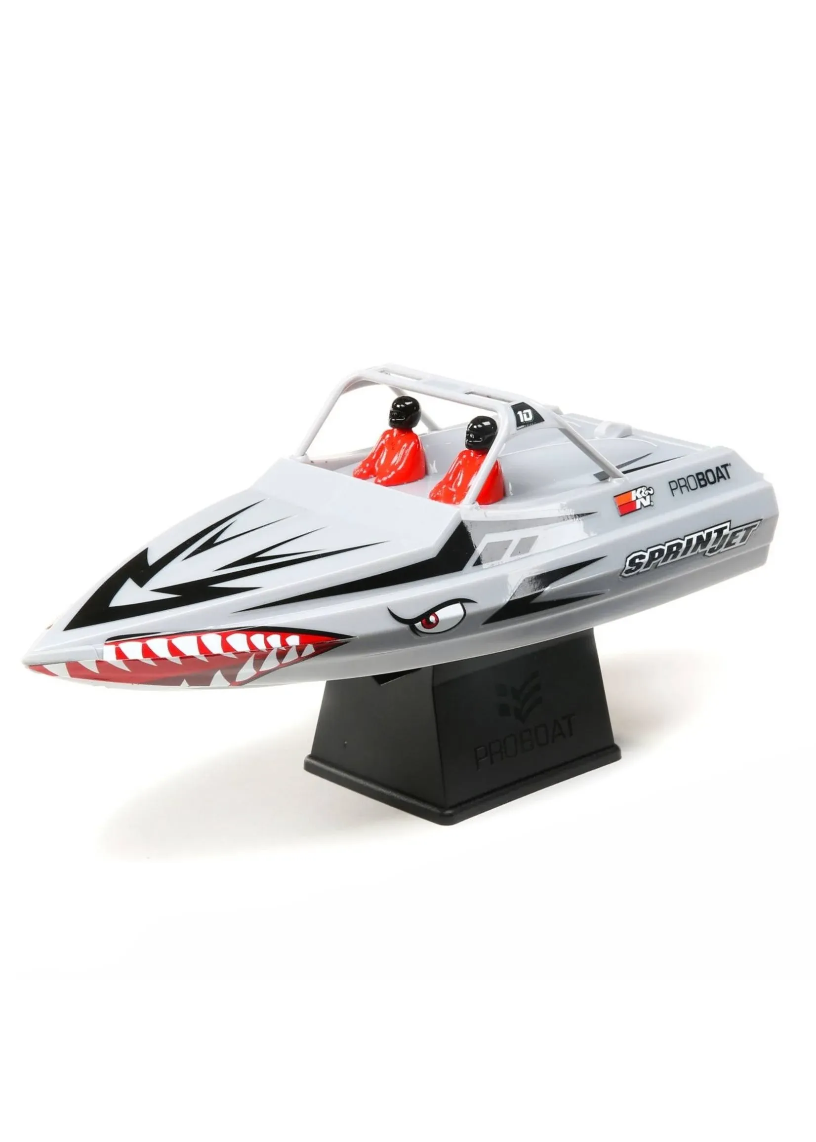 Pro Boat Sprintjet 9" Self-Righting Deep-V Jet Boat Brushed RTR Ready to Run Silver PRB08045T1