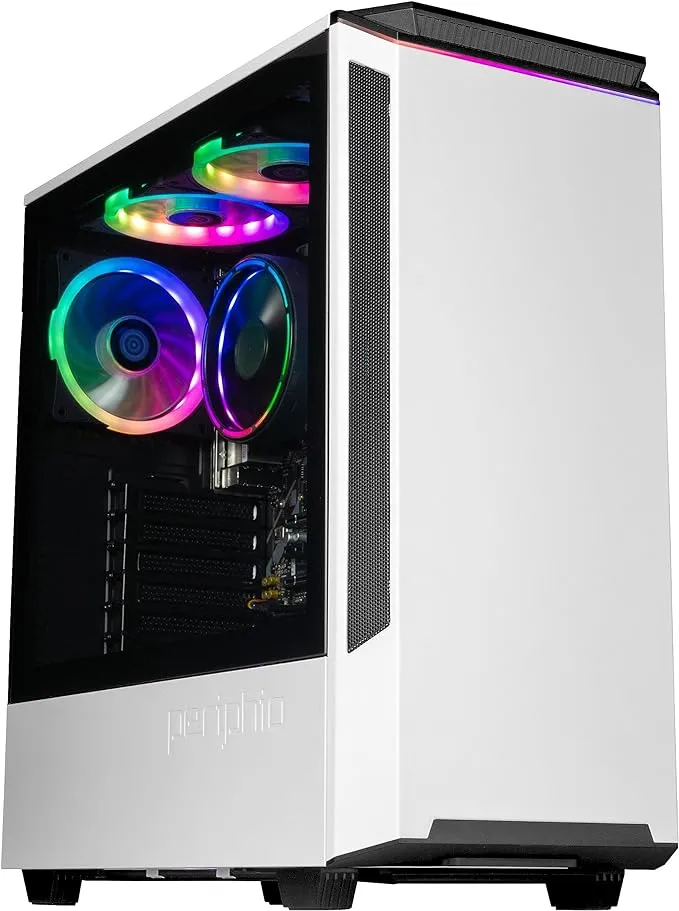 Periphio Astral Prebuilt Gaming PC - AMD Ryzen 5 5700G (4.6GHz Turbo) | Radeon Vega 8 Graphics | 1TB M.2 NVMe SSD | 16GB DDR4 RAM | Windows 11 Gaming Computer Desktop | WiFi + Bluetooth