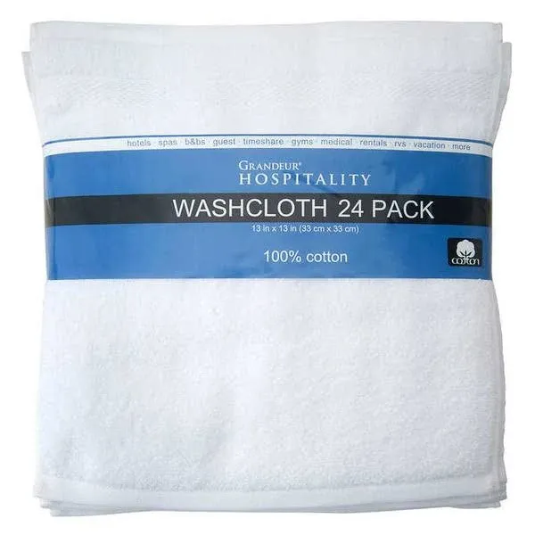 Towels, Wash Cloth 24-Piece