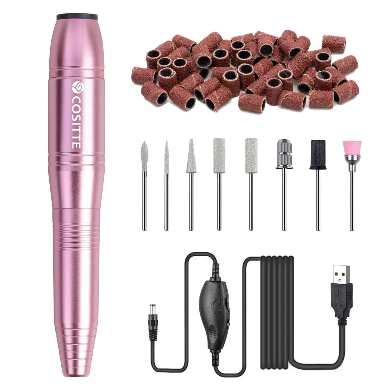 Electric Nail DrillUSB Electric Nail Drill Machine for Acrylic Nail KitPortab...