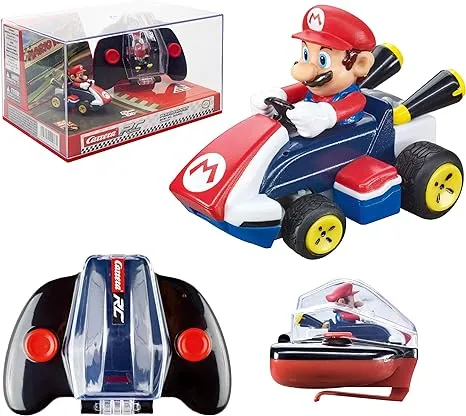 Carrera RC Nintendo Mario Kart 2.4 GHz Mini Collectible Radio Remote Control Toy Car Vehicle - Mario