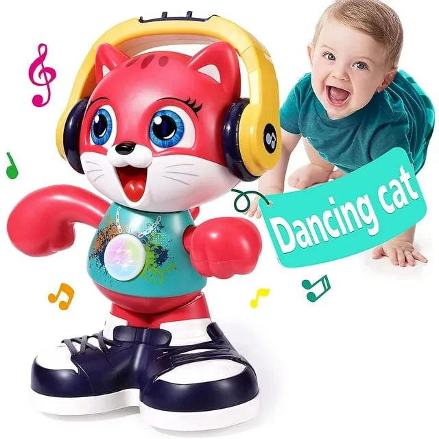 Baby Toys 12-18 Months Dancing Cat Toys for 1 Year Old Boys Girls with Music