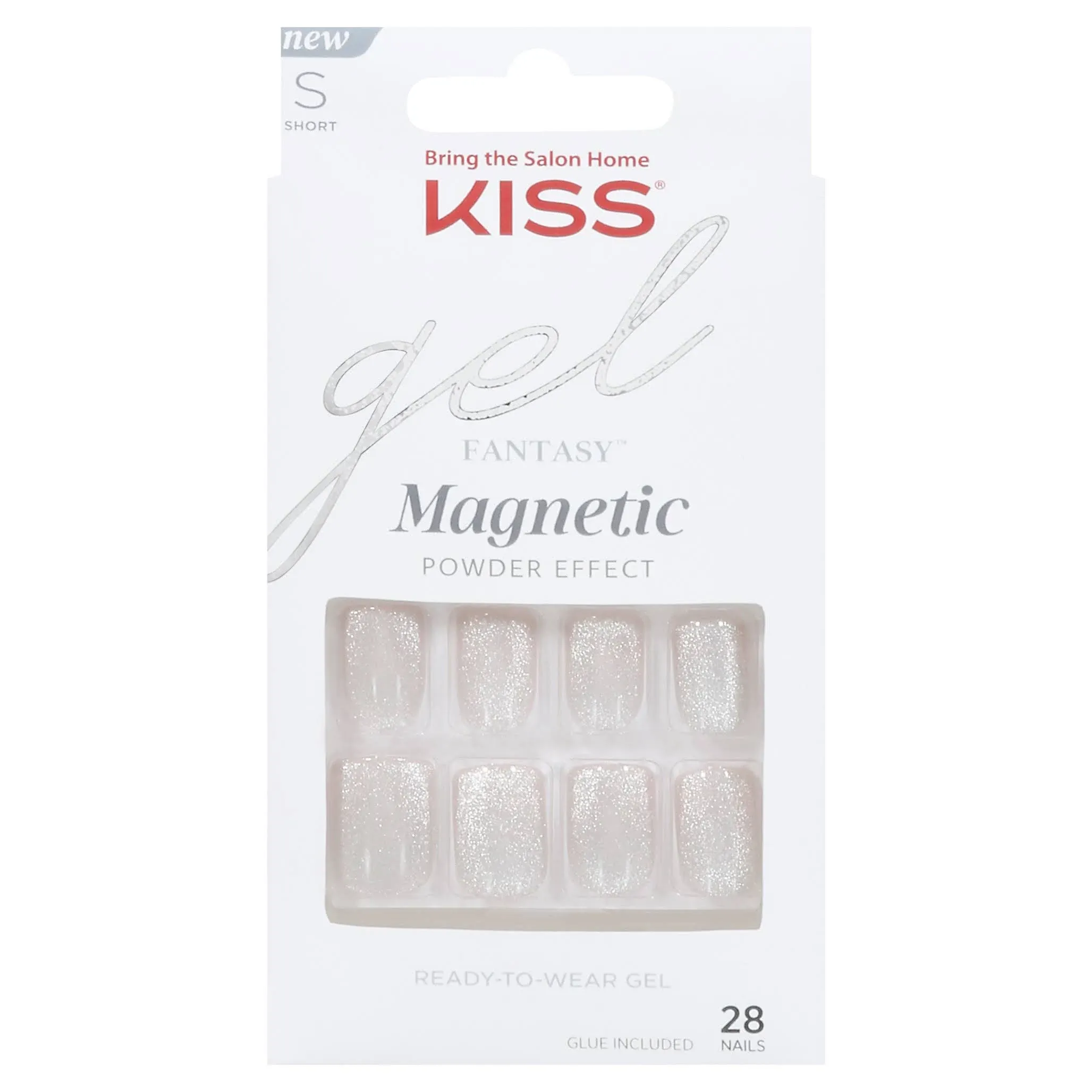 Kiss Gel Fantasy Magnetic Velvety Effect Short Nails, VF05