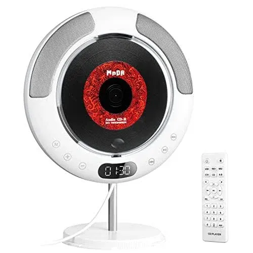 Desktop CD Player with Speakers, ROADOM Home Bluetooth CD Player with Hi-Fi ...