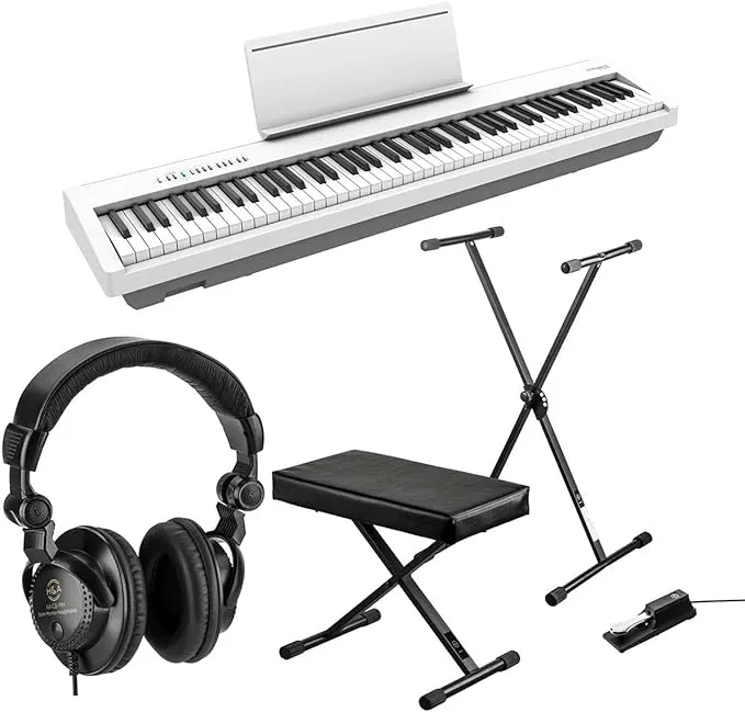 Roland  FP-30X 88 Keys SuperNATURAL Portable Piano, White with Accessories Kit