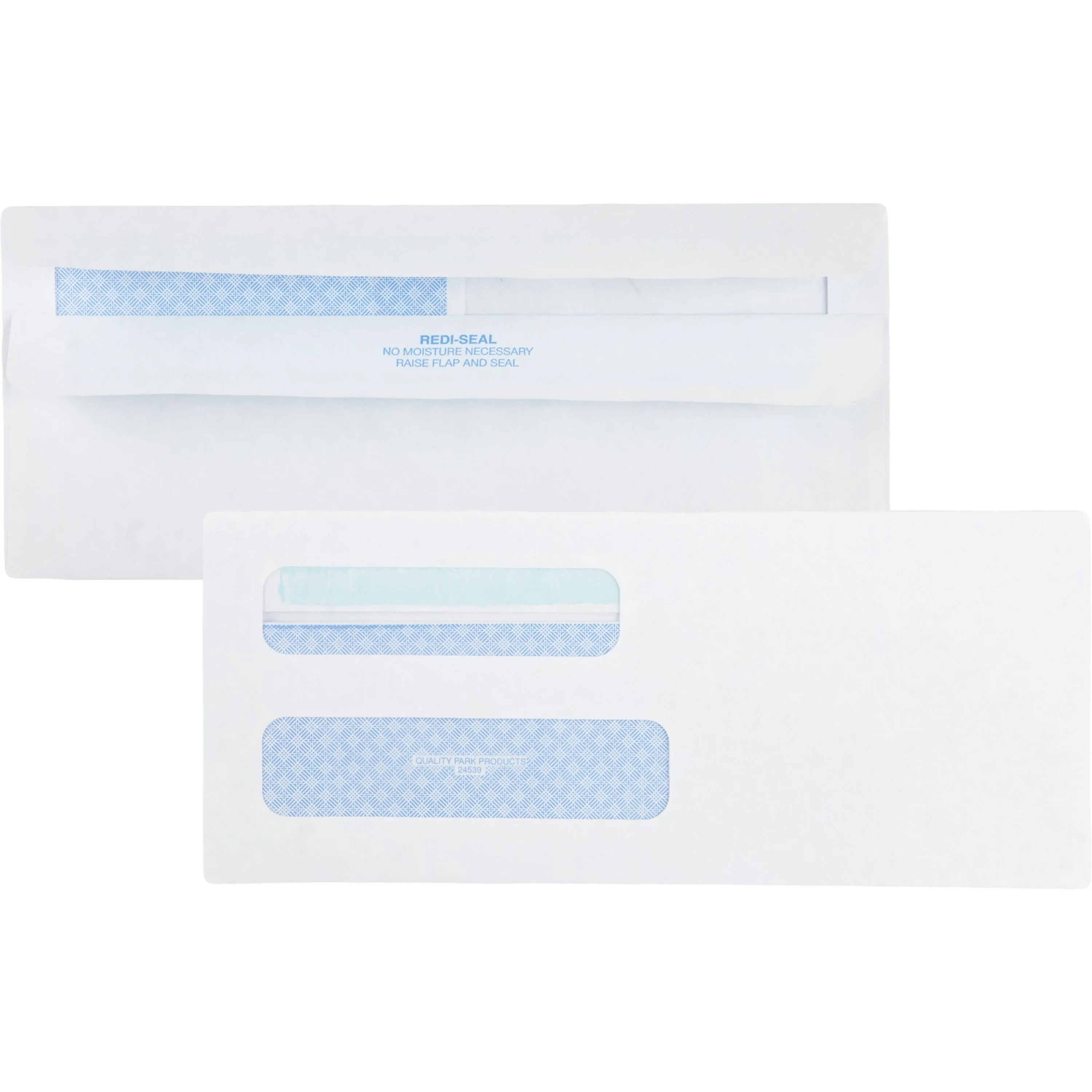 Quality Park Double Window Tinted Redi-Seal Check Envelope