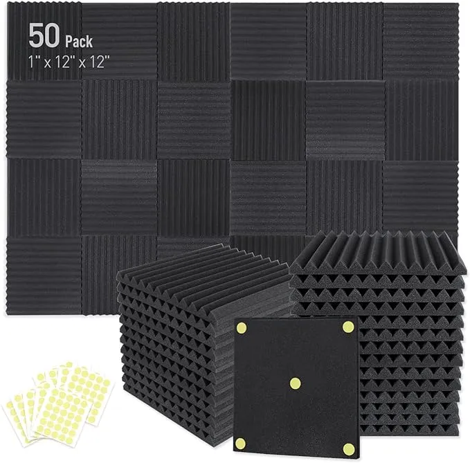 Focusound 52 Pack Acoustic Foam Panels