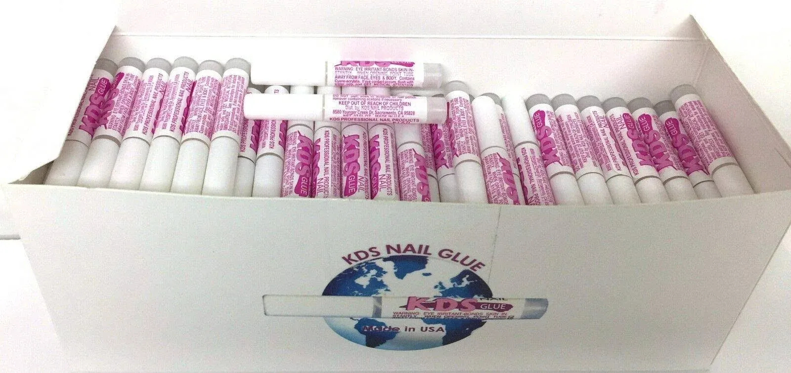 100 pcs KDS Nail Tip Glue - Adhesive Super Bond For Acrylic Nails Tips