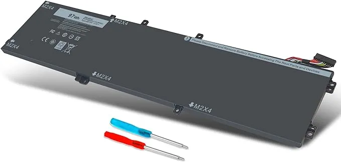 6GTPY Laptop Battery 97Wh Replacement for Dell XPS 15 9550 9560 9570 7590 Precision 5510 5520 5530 M5510 M5520 Inspiron 15 7500 7501 7590 7591 Vostro 7500 7590 5XJ28 GPM03 5D91C 5041C 11.4V