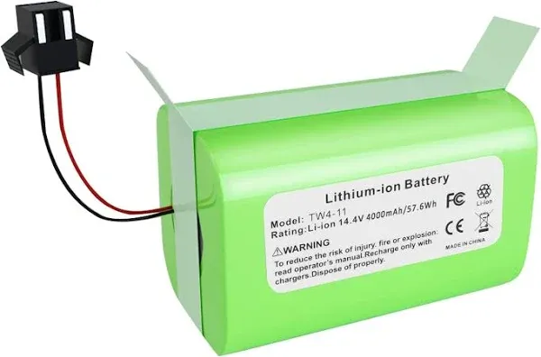 ARyee 14.4v 4000mAh Replacement Battery Pack for Ecovacs Deebot N79S, 500, N79, DN622 and Eufy RoboVac 11S, 30, 30C Robot Vacuum Cleaners Li-ion Battery