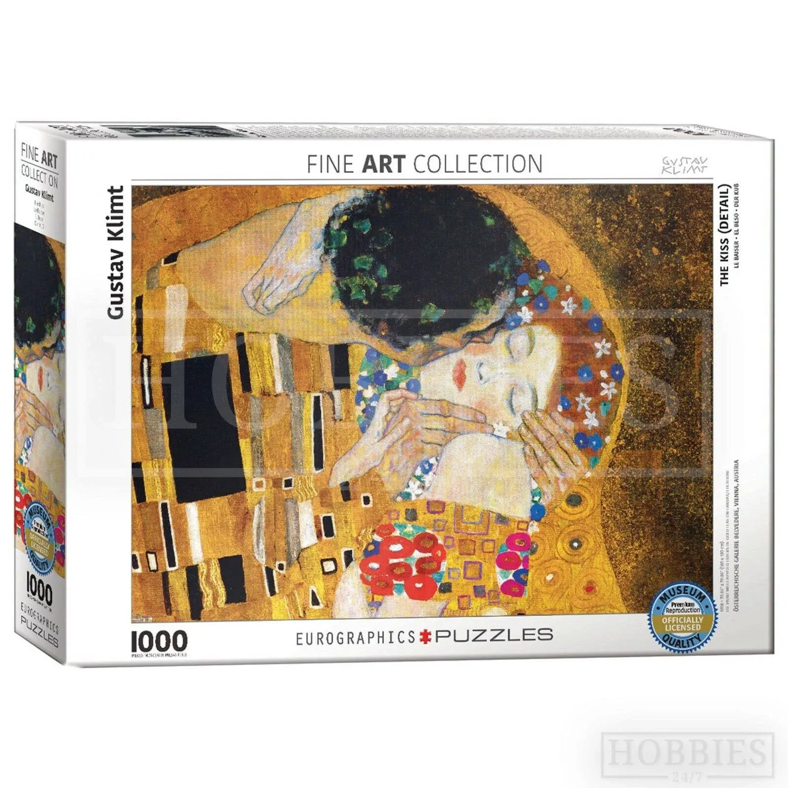 EuroGraphics Gustav Klimt The Kiss 1000 Piece Jigsaw Puzzle by Eurographics , Yellow