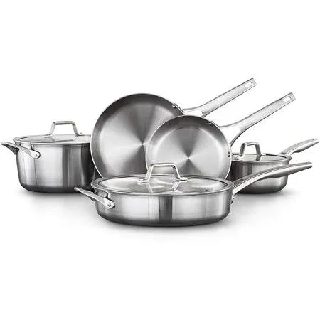 Calphalon Premier Stainless Steel Cookware Set 8-Piece Set