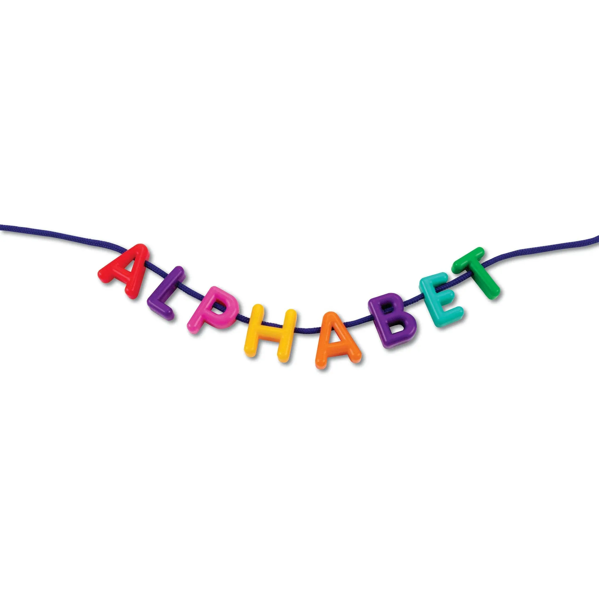 Plastic Lacing Uppercase Alphabet, 260 Letters, 15 Laces