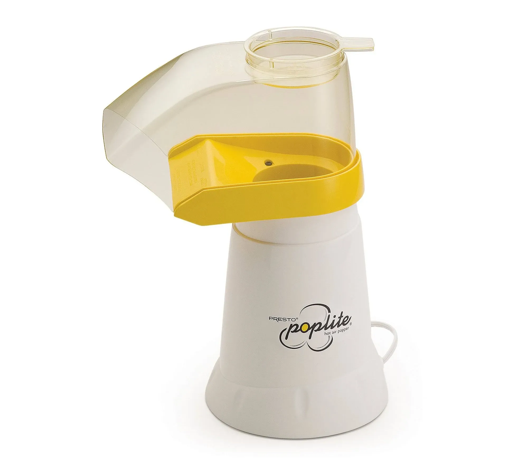 Presto 2-Quart oz PopLite Hot Air Popcorn Popper, White