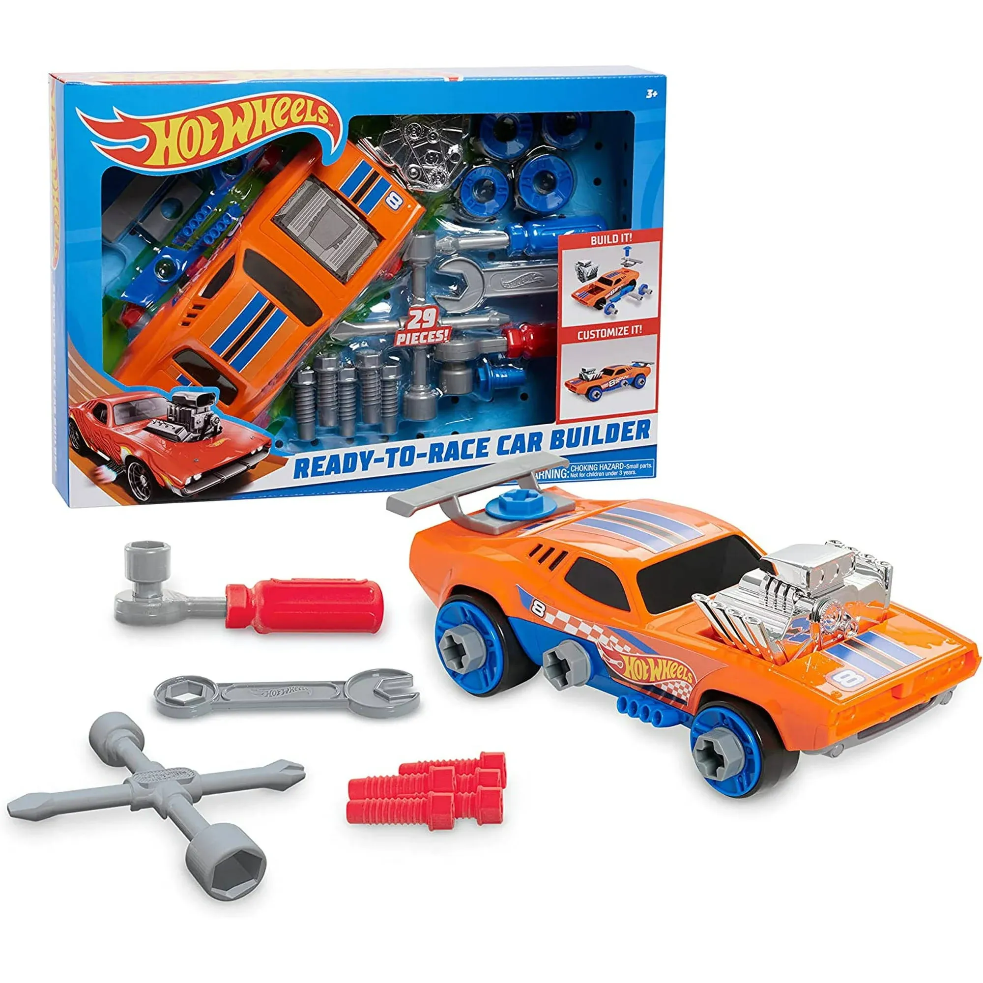 Hot Wheels Ready-To-Race Car Builder Set - Rodger Dodger