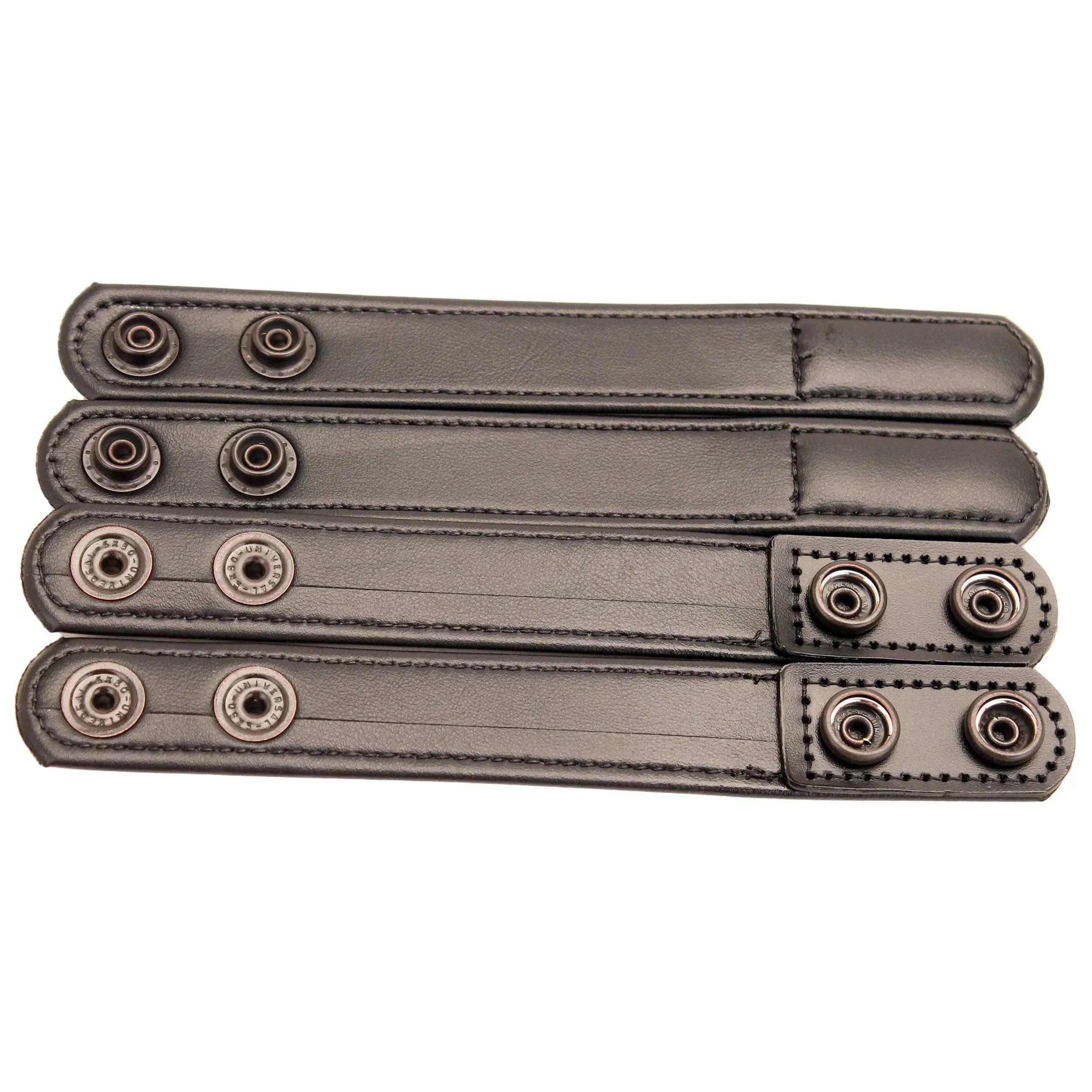 4-Pack 7906 Chrome Snap Belt Keepers