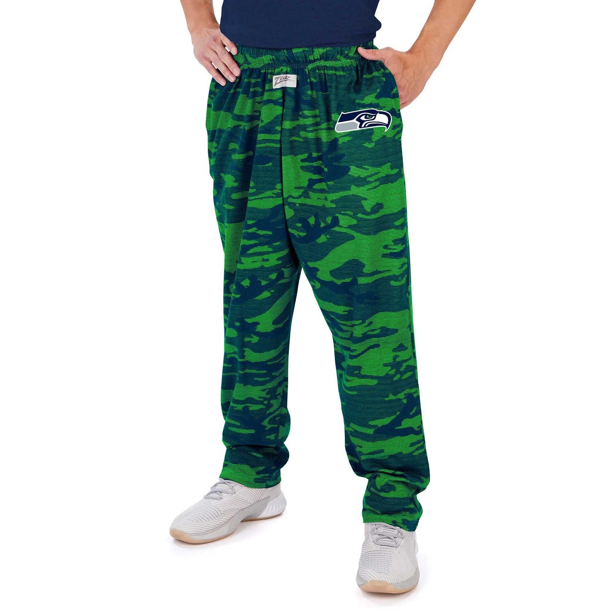 Zubaz NFL Men&#039;s Seattle Seahawks Camo Line Pants