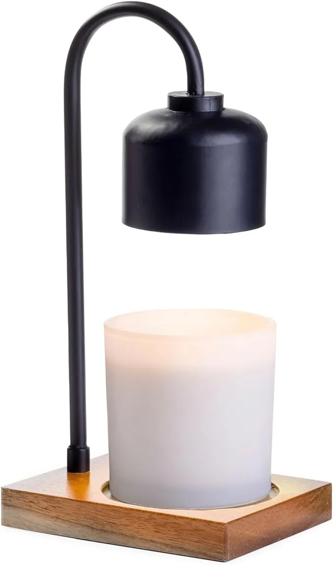 Candle Warmers Etc. Arched Lamp for Top-Down Candle Melting, Black