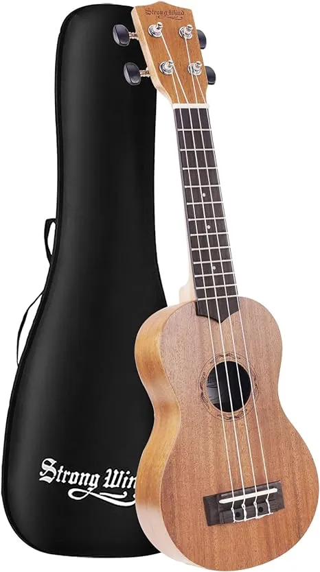 Strong Wind Concert Ukulele for Beginners Solid Mahogany 23 Inch Hawaiian