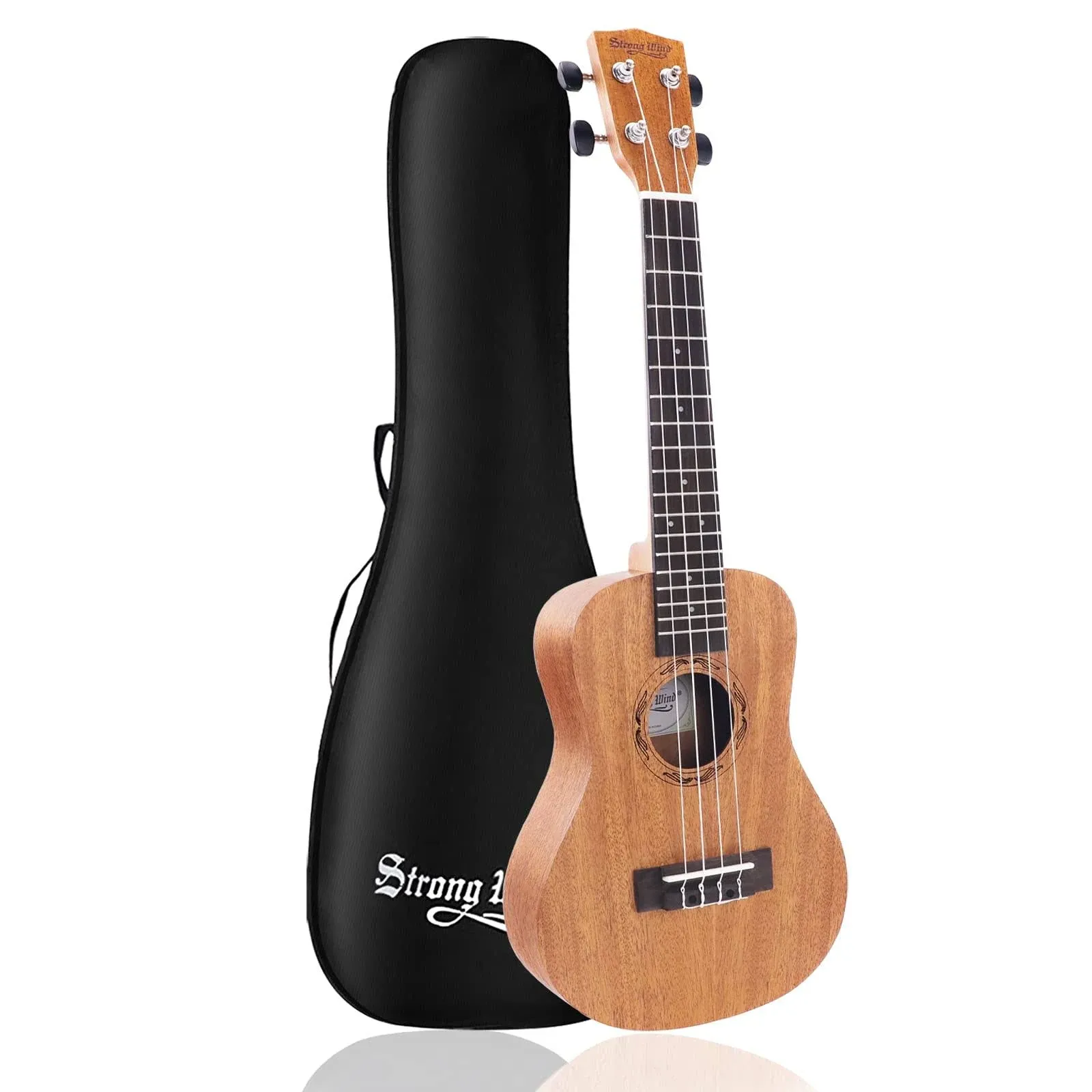 Strong Wind Concert Ukulele for Beginners Solid Mahogany 23 Inch Hawaiian