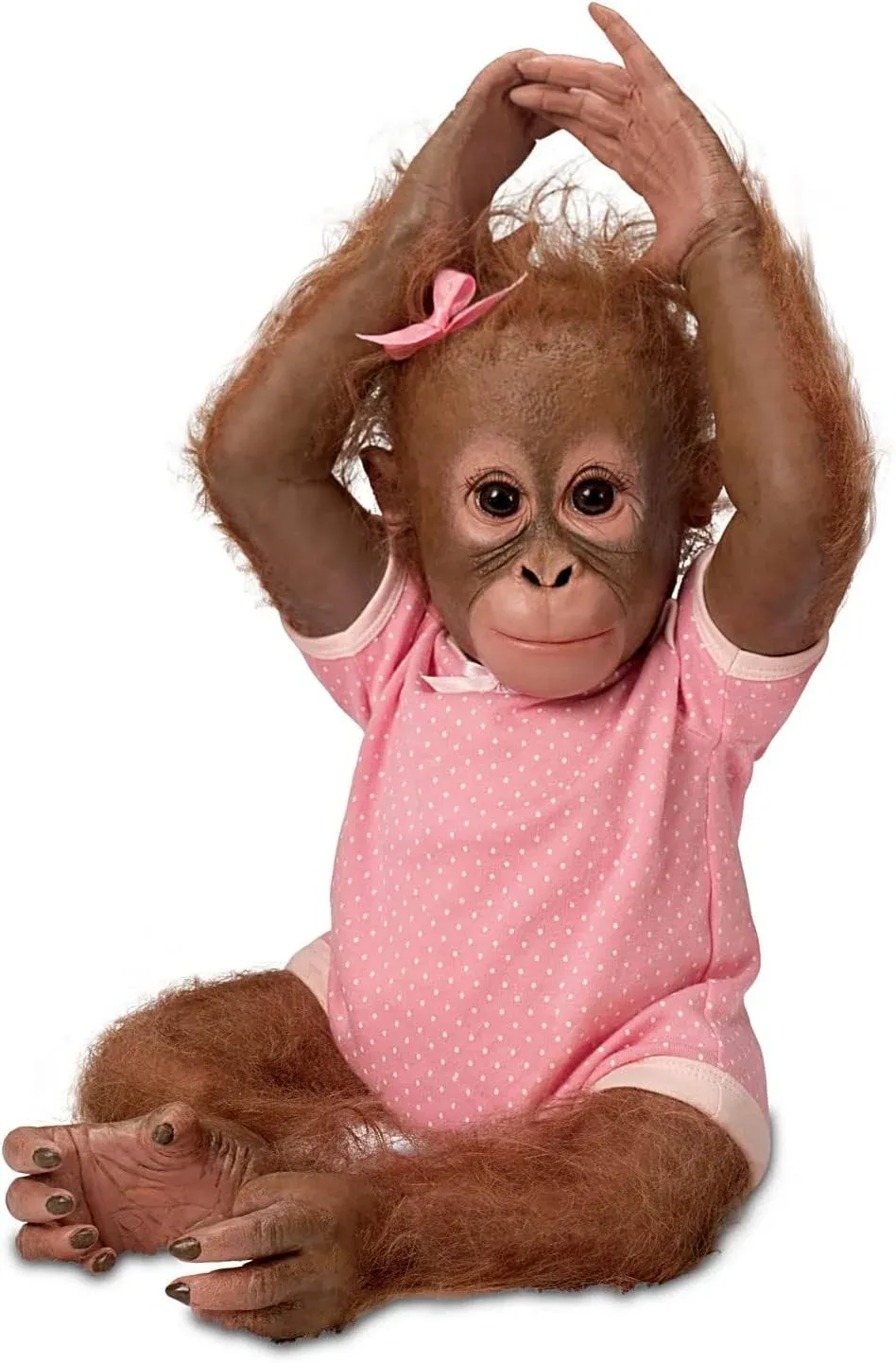 The Ashton Drake Galleries Annabelle's Hugs Poseable Lifelike Monkey Doll