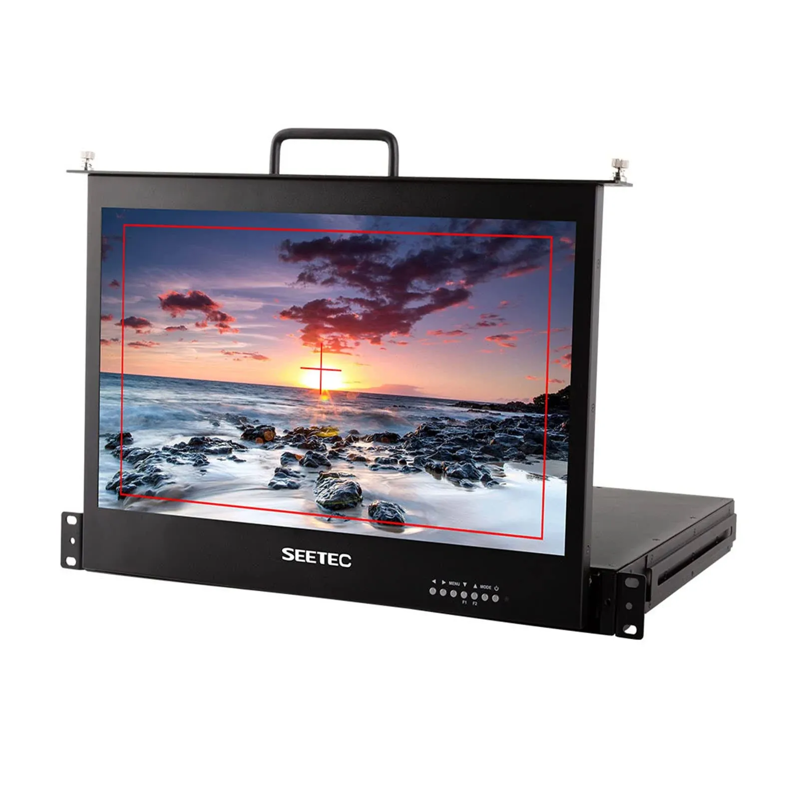 SEETEC 17.3 inch SC173-HSD-56 1RU Pull Out Rack Mount Monitor Full HD 1920x1080 ...