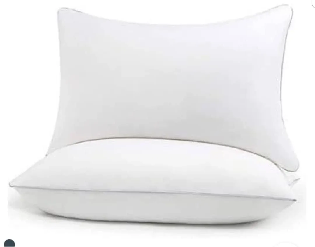 Queen Size Bed Pillows - Set of 2, Medium Density, Soft and Supportive for Back, Side, and Stomach Sleepers (Queen (Pack of 2)) (White, Pack of 2)