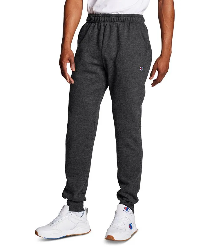 Champion Men's Powerblend Retro Fleece Jogger Pants (Oxford Grey - XL)