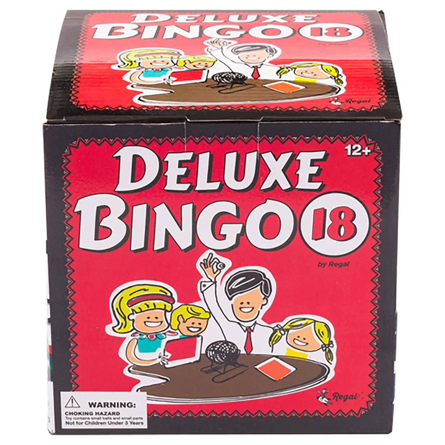 Regal Bingo - Deluxe Bingo Set - Includes 6 Inch Bingo Cage, Master Board, 18 Mi