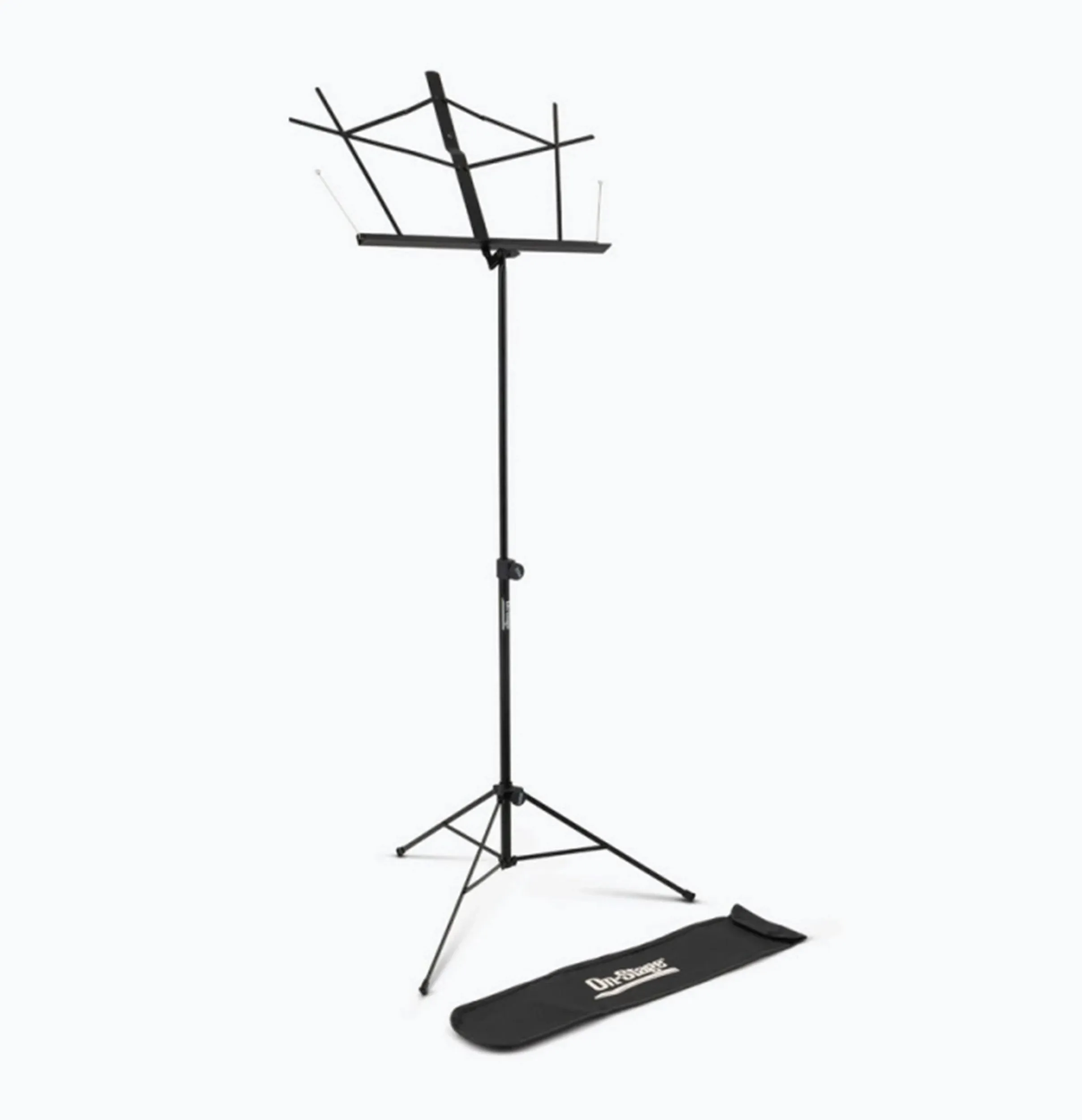 On-Stage SM7122BB Compact Sheet Music Stand (Black, with Bag)