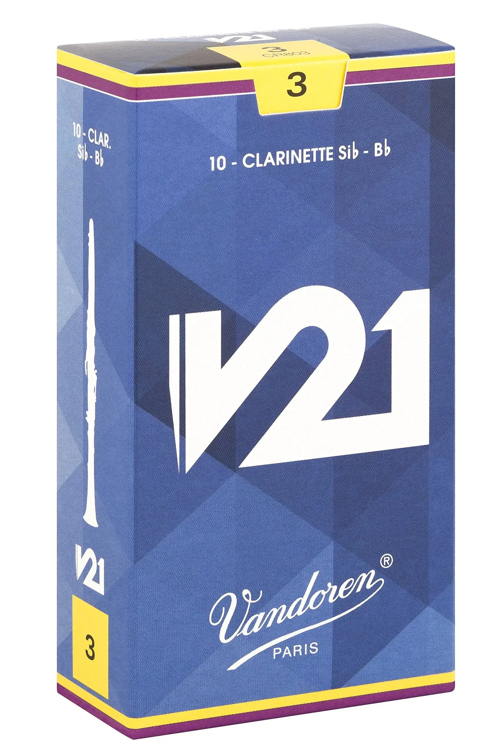 Vandoren CR803 Bb Clarinet V21 Reeds Strength 3 10 Pack