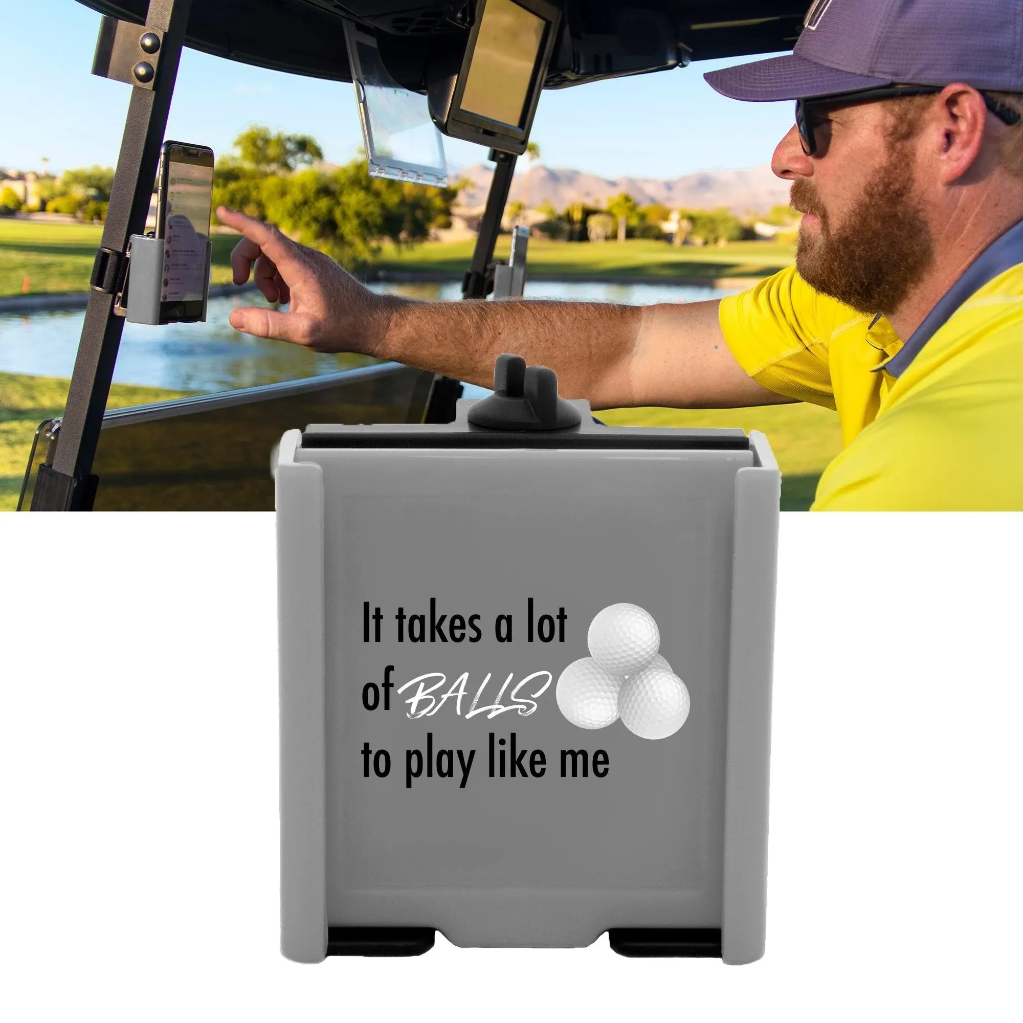 Phone Caddy - Funny Quotes by Desert Fox Golf