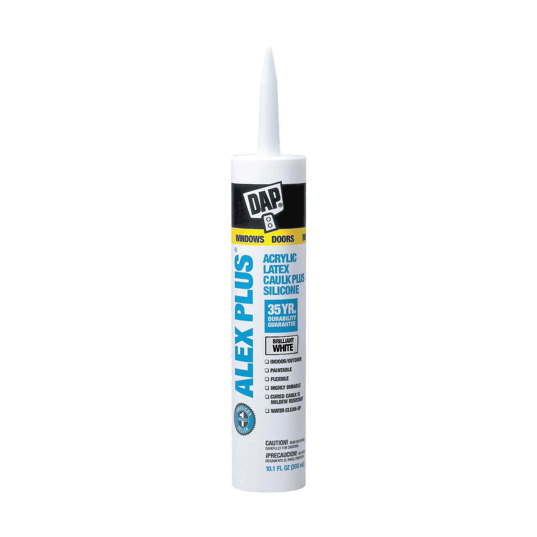 Generic Dap Inc 18152 10.1oz White Alex Plus Acrylic Latex Caulk with Silicone (3 Pack)