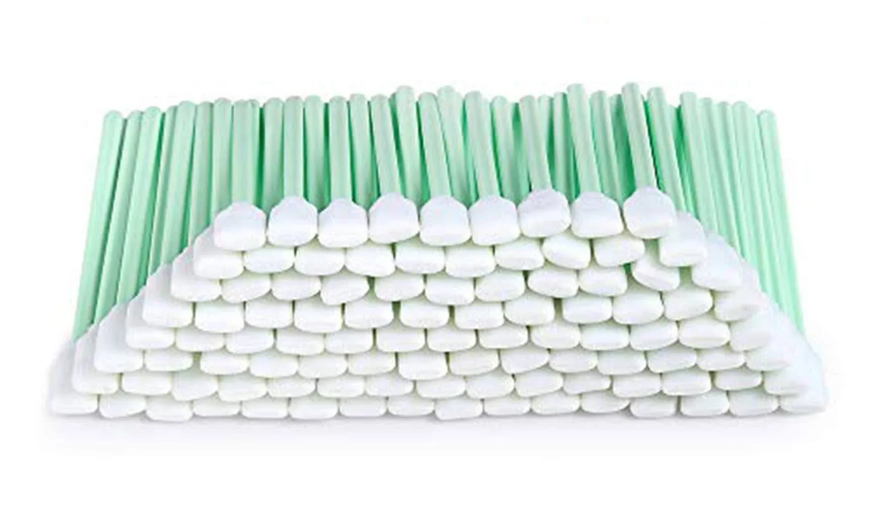 100pc 5.11&#034; Square Rectangle Foam Cleaning Swab Sticks for Solvent Format Ink...