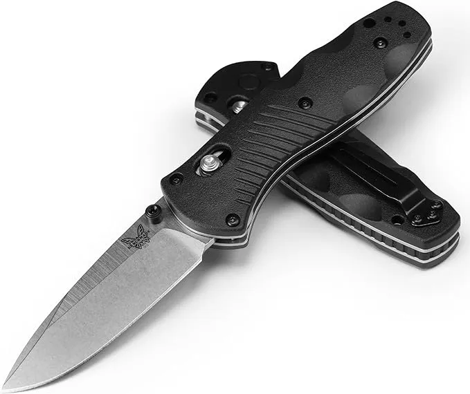 Benchmade - Mini Barrage 585 Knife, Drop-Point Blade, Made in The USA