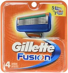 Gillette Fusion Razor Cartridges 4 ct Carded Pack