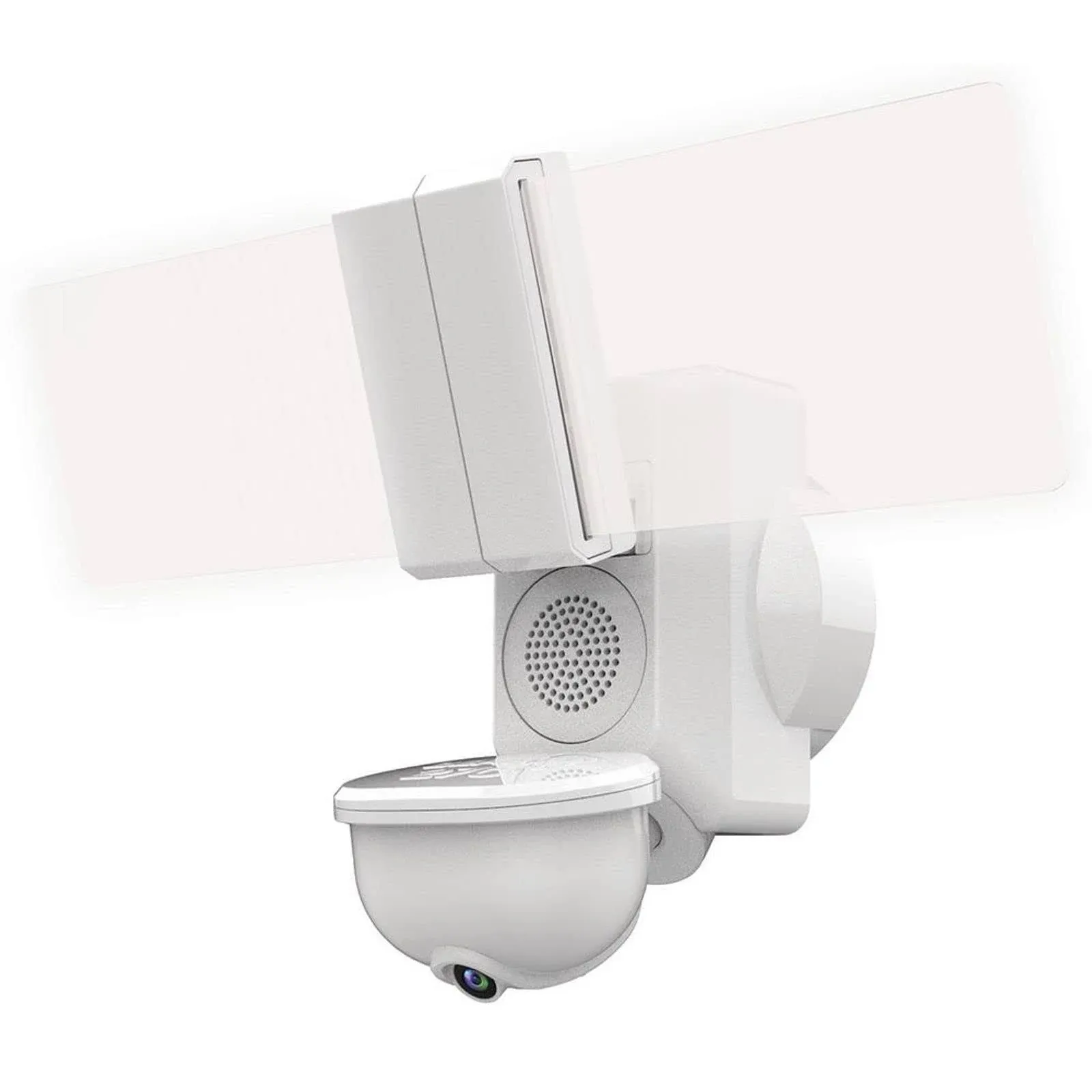 SECUR360 Video Wi-Fi Connected White Wired EdgeLit Motion Activated