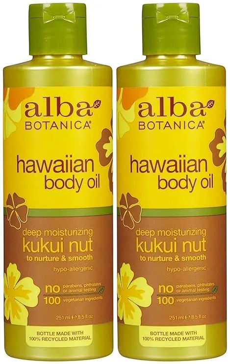 Alba Botanica Hawaiian Body Oil Kukui Nut