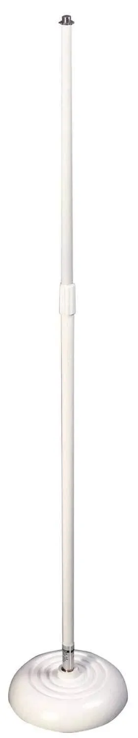 On-Stage MS7201QTRW Quarter-Turn Round Base Microphone Stand (White)