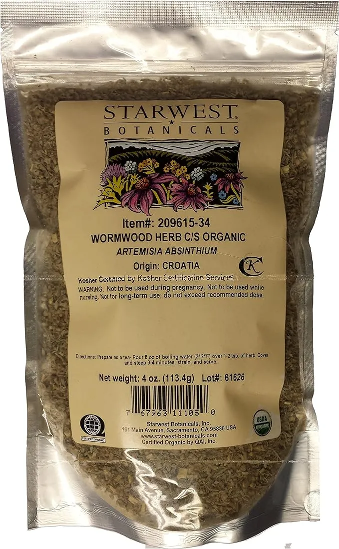 Organic Wormwood Herb C/S