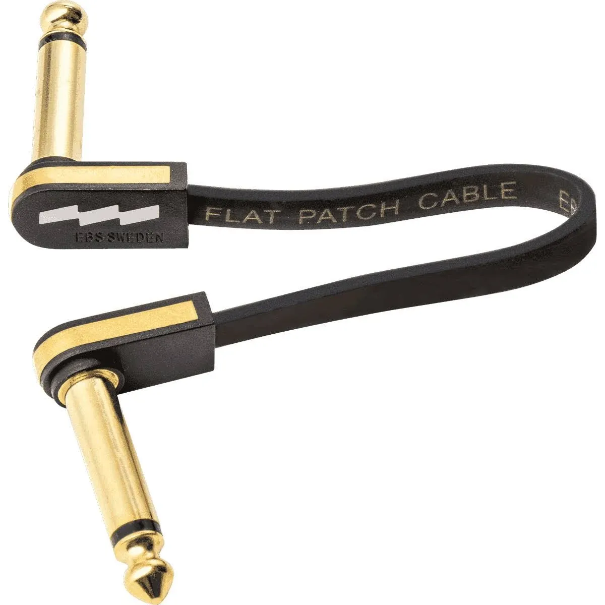 EBS PG-10 Premium Gold Flat Patch Cable - Right Angle to Right Angle - 3.94 inch