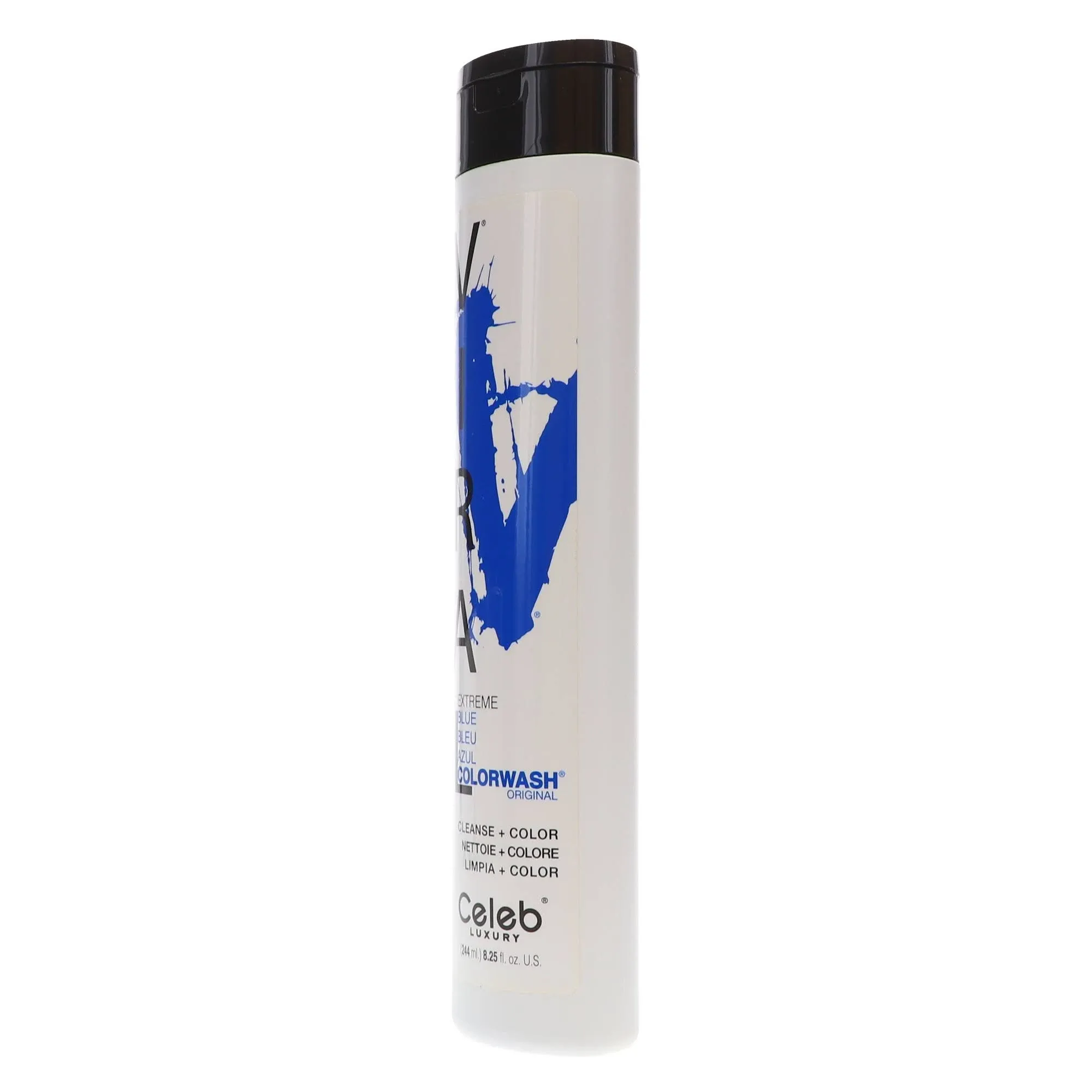 Celeb Luxury Viral Colorwash, Professional Semi-Permanent Hair Color Depositing Shampoo, Blue, 8.25 Fl Oz (Pack of 1)