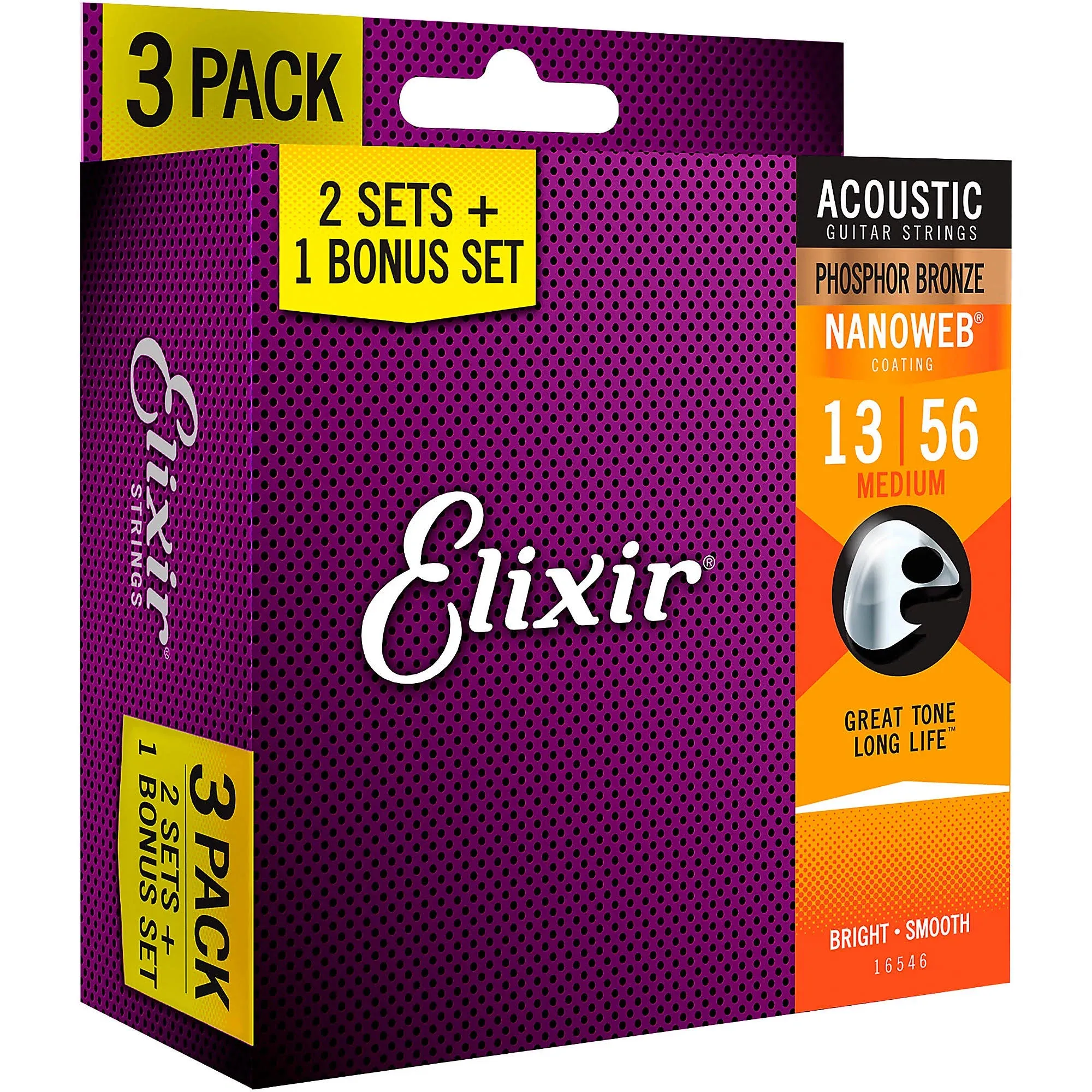 Elixir Acoustic Phosphor Bronze Nanoweb Strings