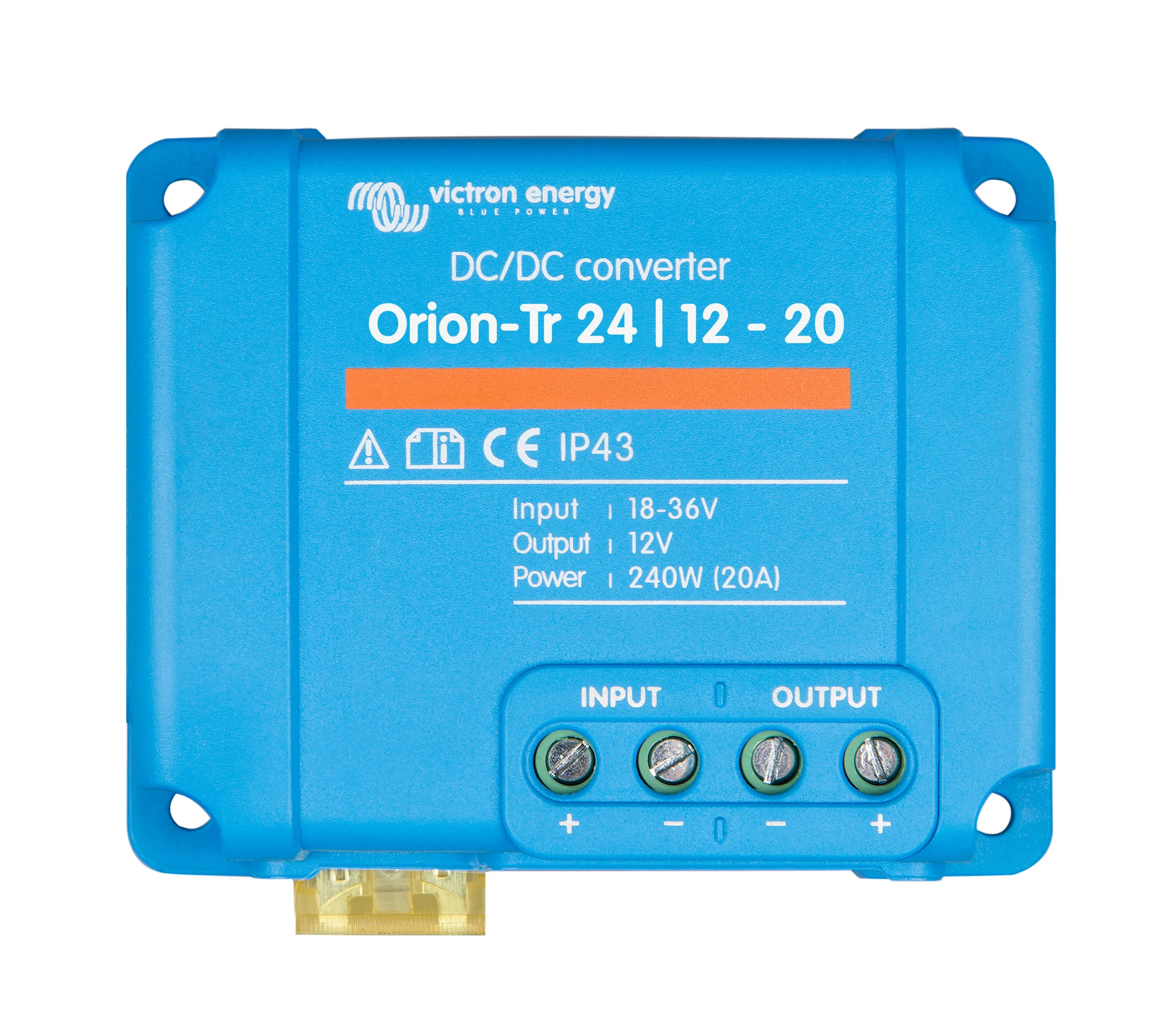 Victron Energy Orion-Tr IP43 24/12-Volt 20 amp 240-Watt DC/DC Converter, Non Isolated