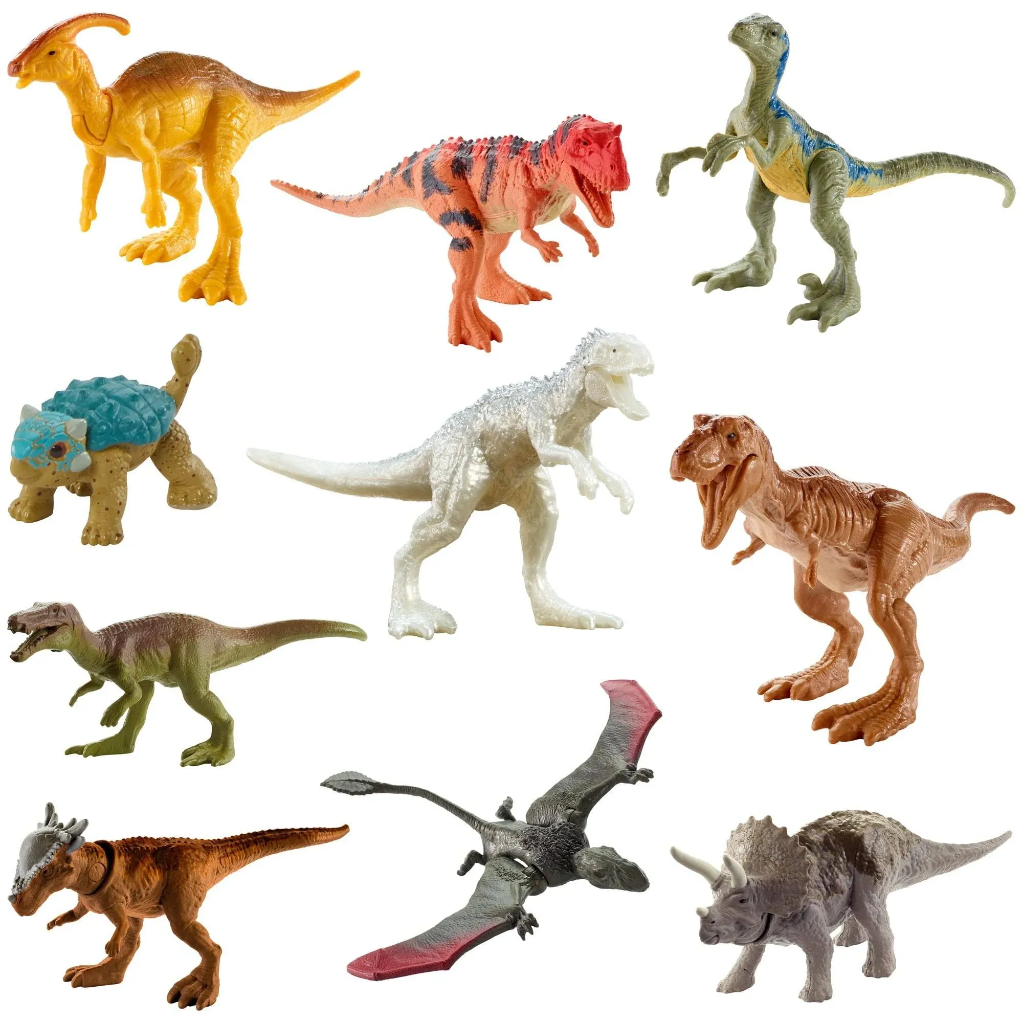 Jurassic World Camp Cretaceous Multipack with 10 Mini Dinosaur Action Figures,