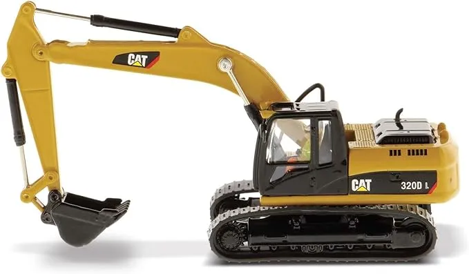 CAT Caterpillar 320D L Hydraulic Excavator with Operator "High Line" Series 1/87 (HO) Scale Diecast Model by Diecast Masters