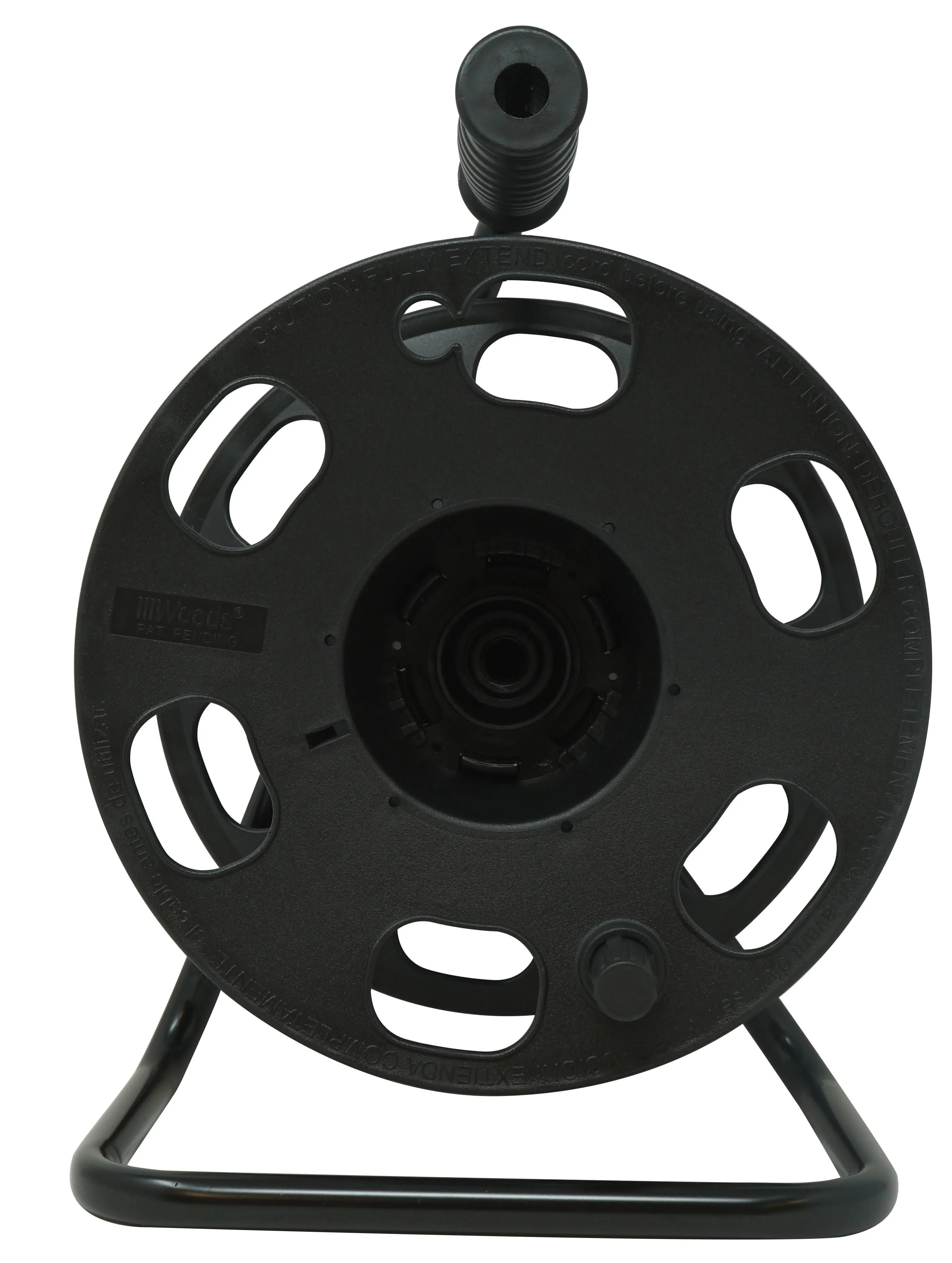 Woods Cord Reel with Metal Stand - Black 22849